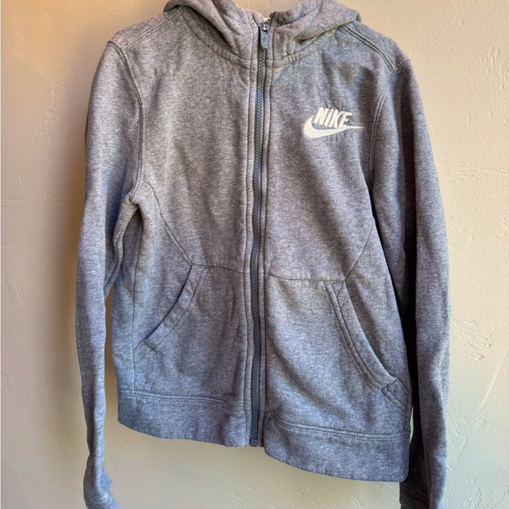 Unisex Nike Grey full zip size S